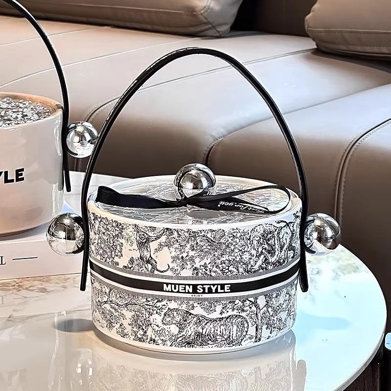 Dry Food Snacks - Ceramic Multifunction Storage Box Fruit Basket