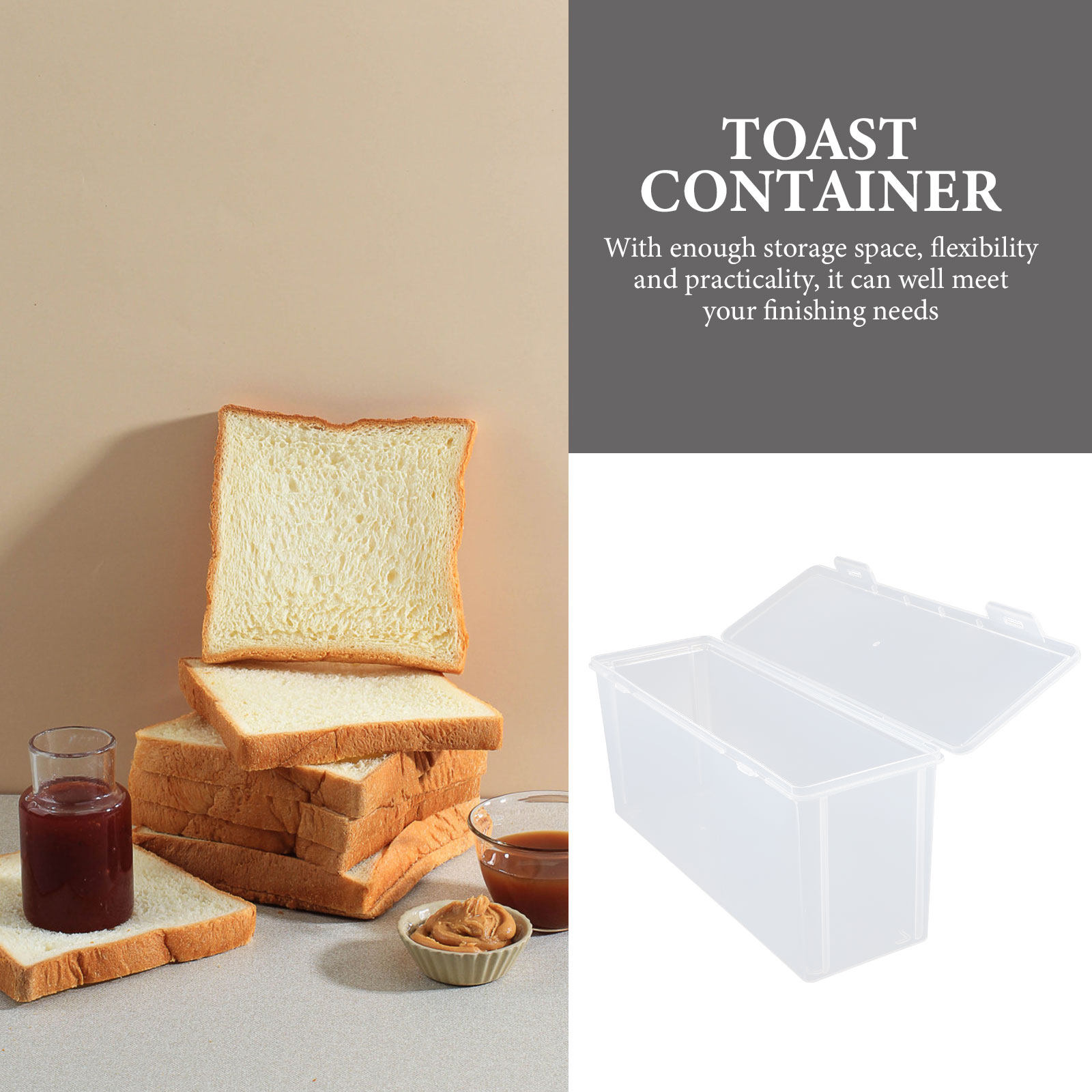 Food Snacks Box - Transparent Sealed Food Storage Box Airtight