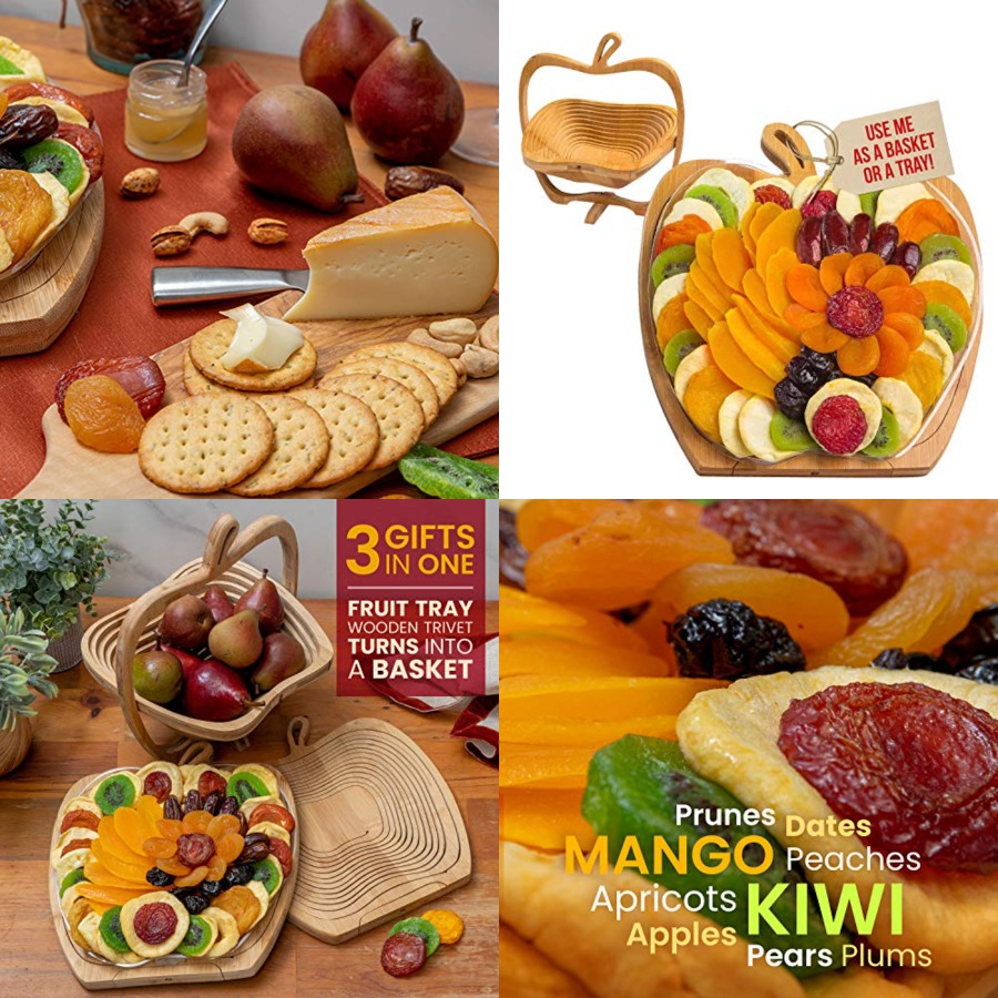 Snacks Food Gift Baskets - Dried Fruit Gift Basket - Healthy