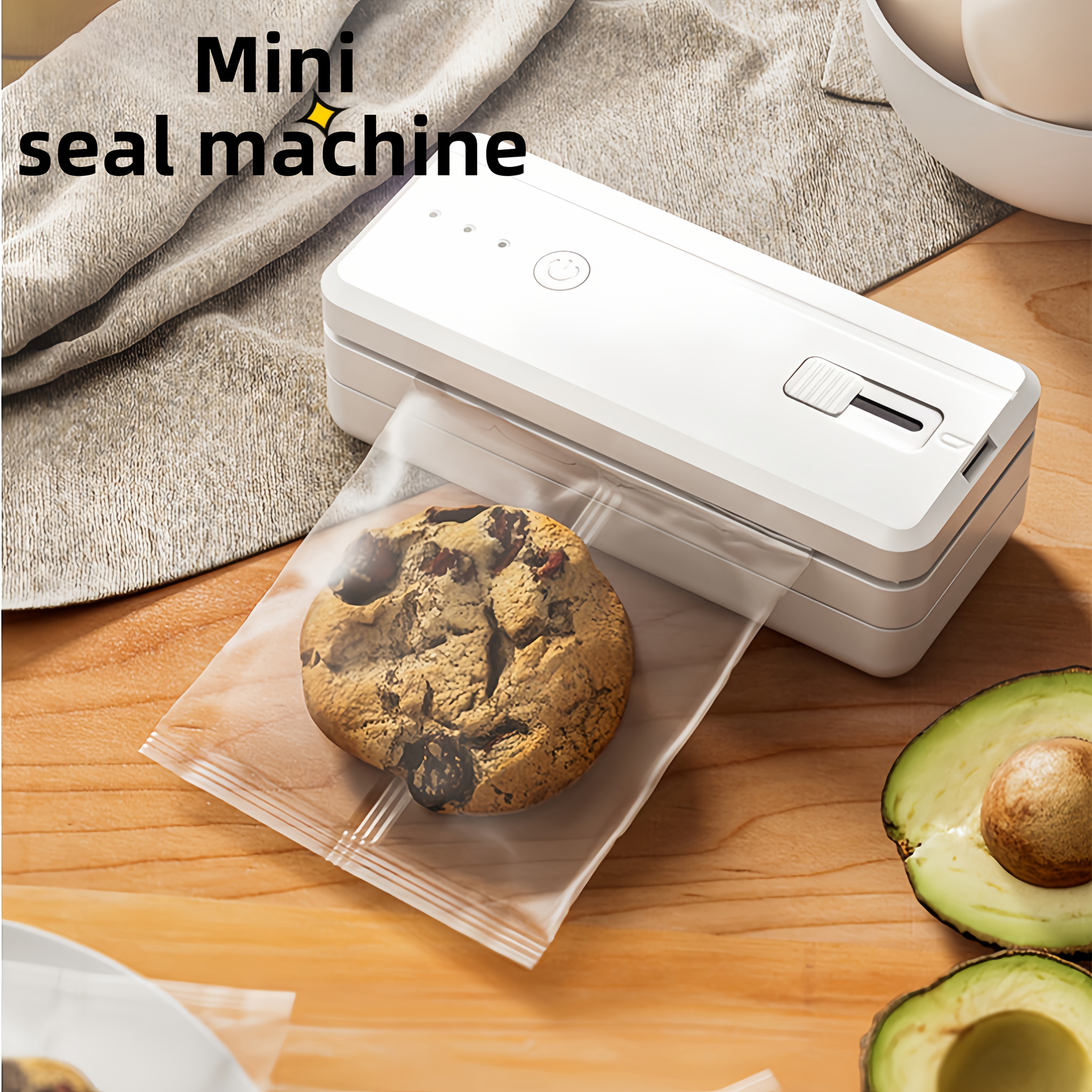 Quick Food Snacks - 1300mAh USB Rechargeable Portable Mini Sealer