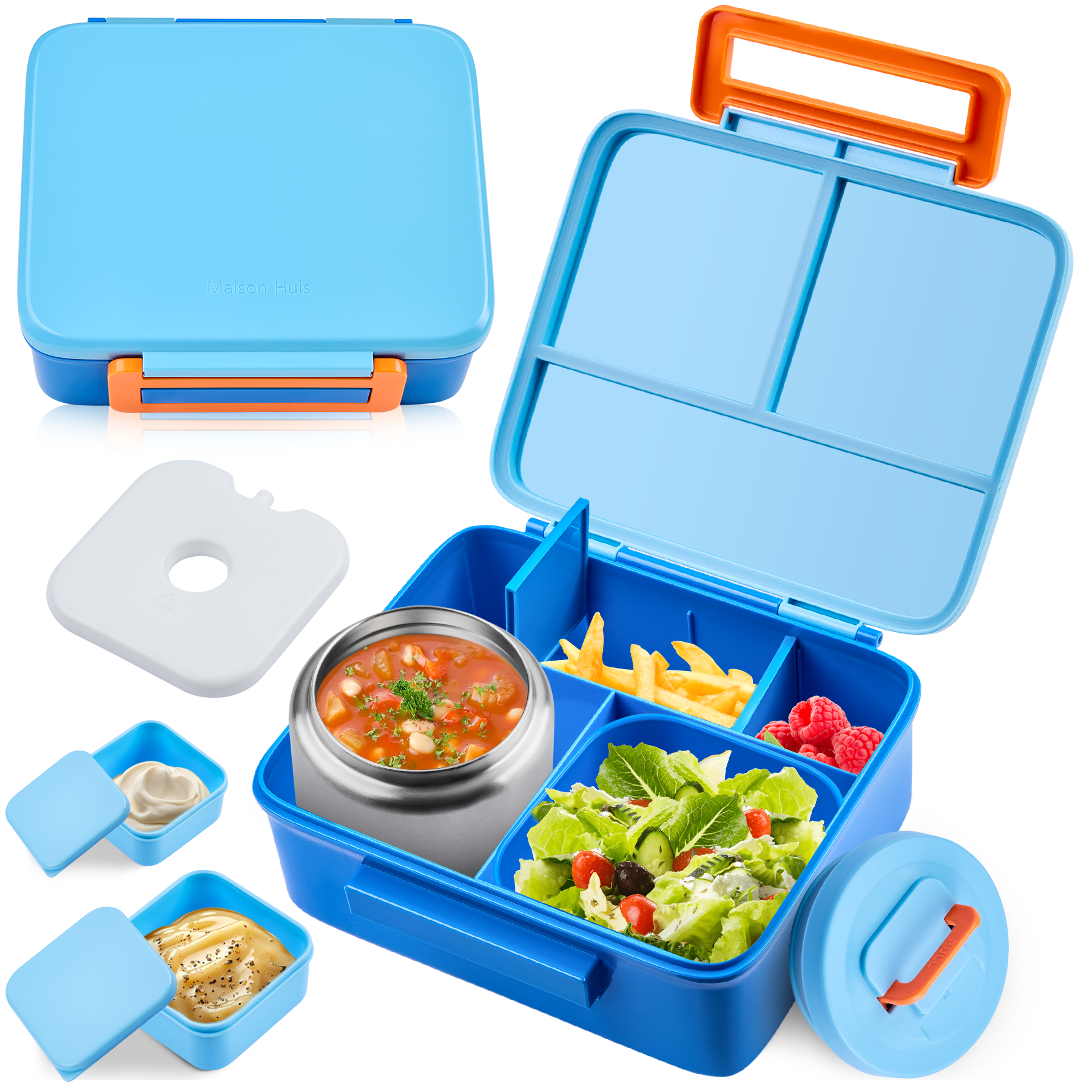 Food Snacks For Toddlers - Bento Lunch Box for Kids with