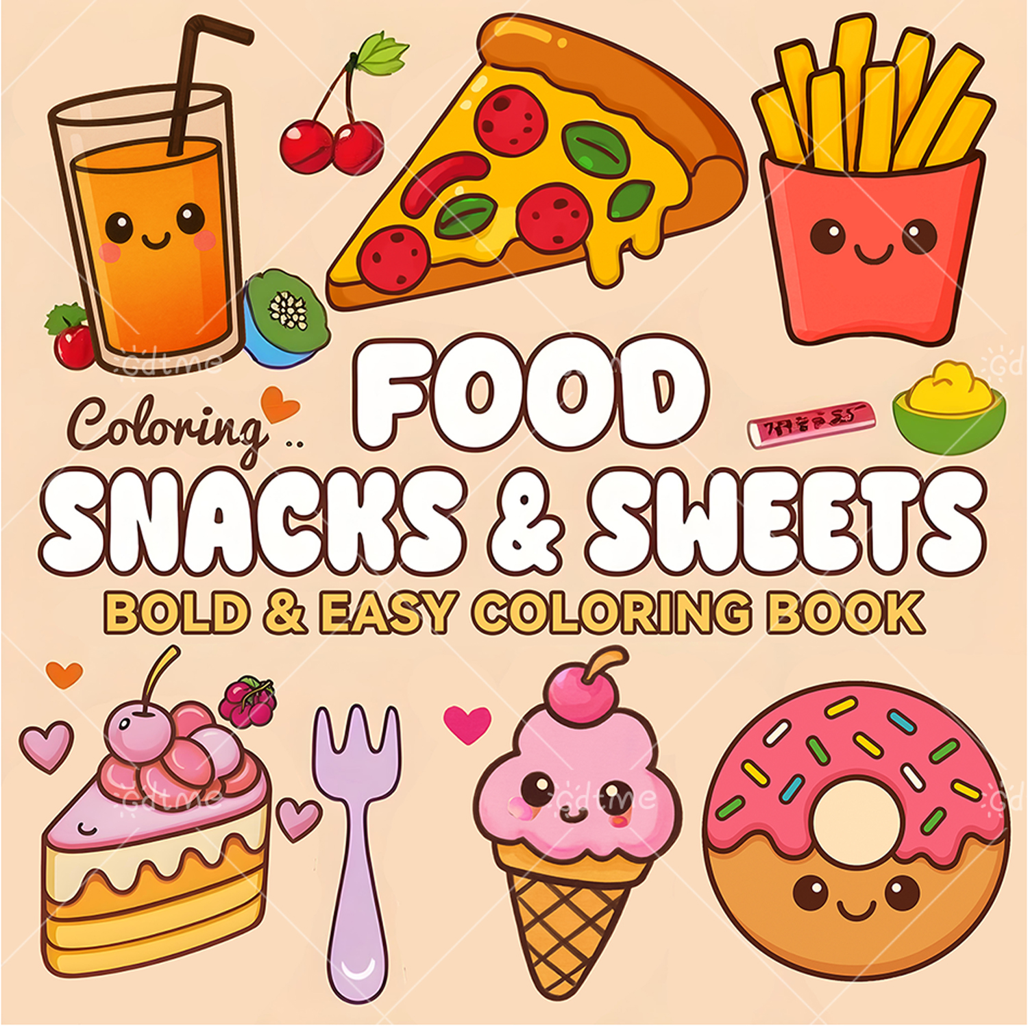 FOOD SNACKS & SWEETS Themed Co – обзор и цена Food Snacks Drawing