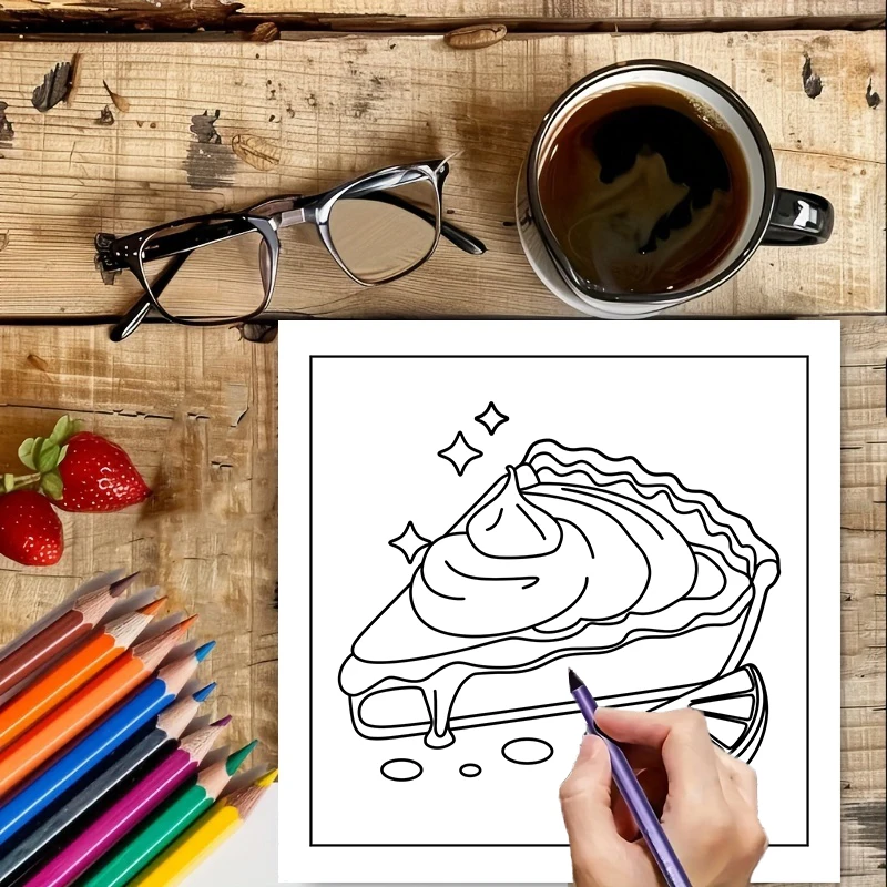 Easy Food and Snacks Coloring  – обзор и цена Food Snacks Drawing