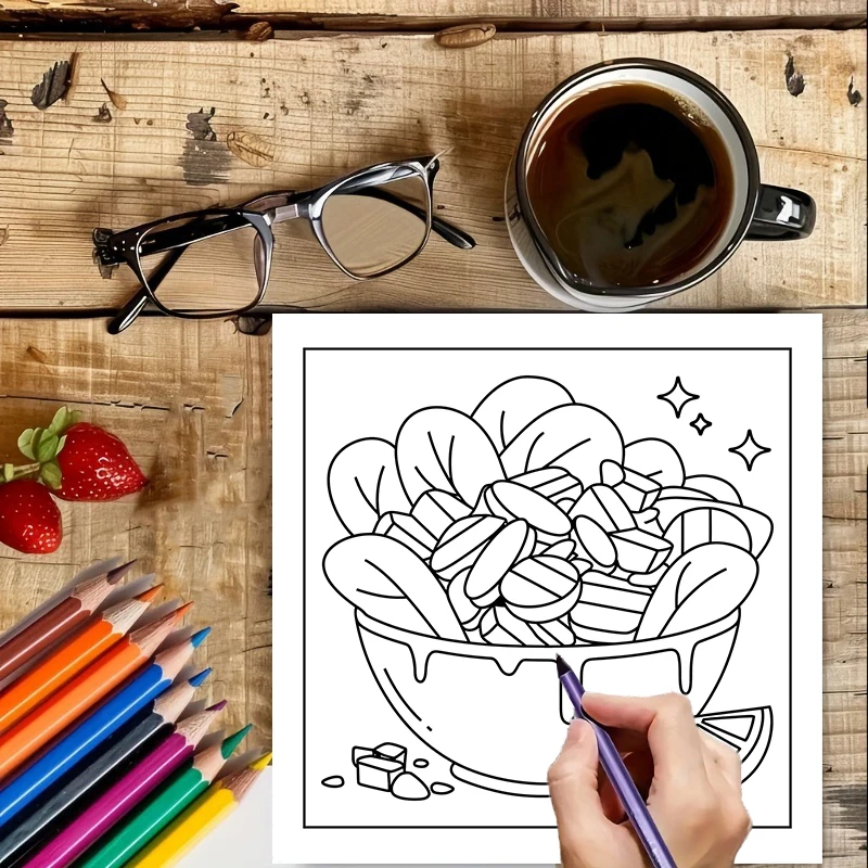 Easy Food and Snacks Coloring  – обзор и цена Food Snacks Drawing