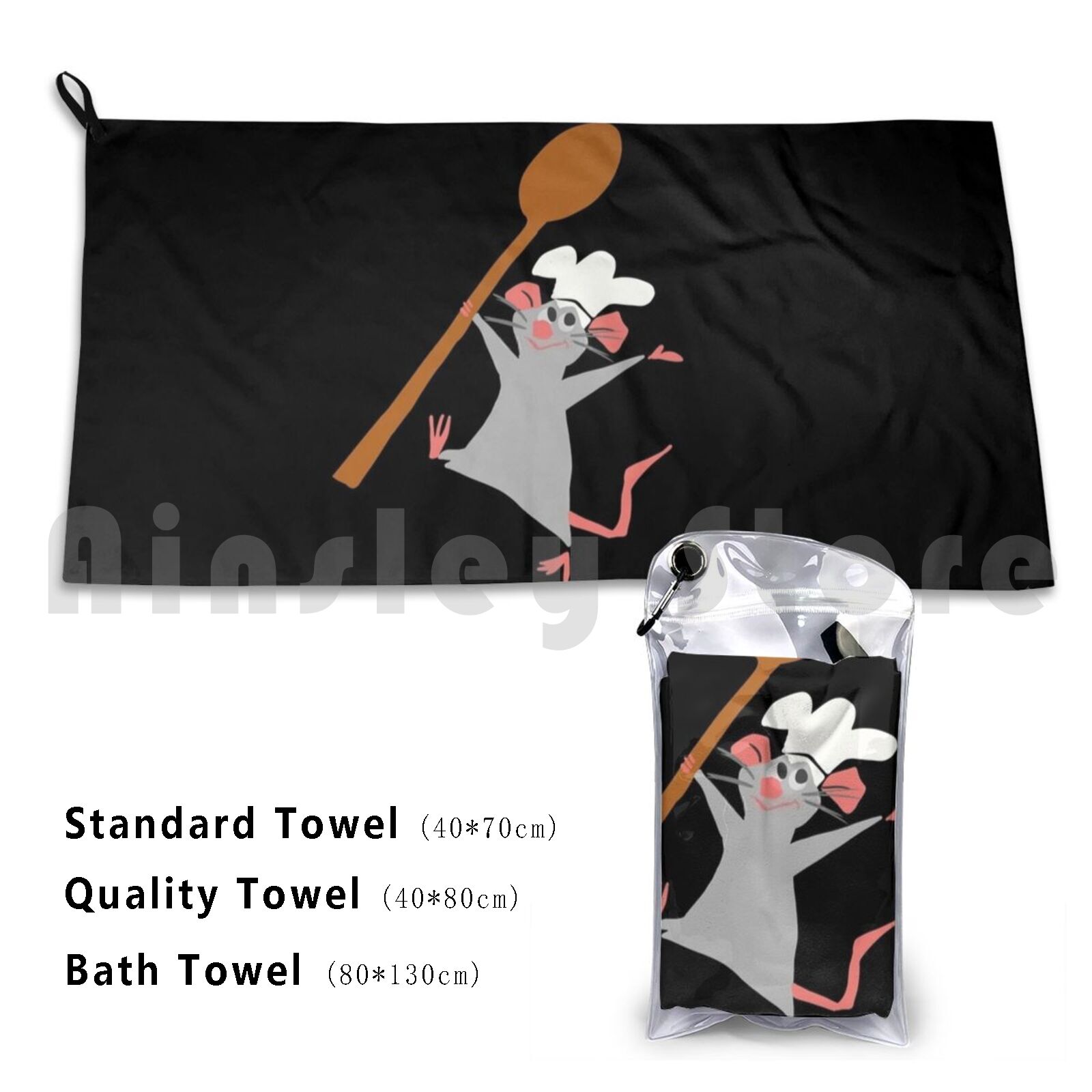 Chef Rat Bath Towel Beach Cush – обзор и цена Quick Food Snacks