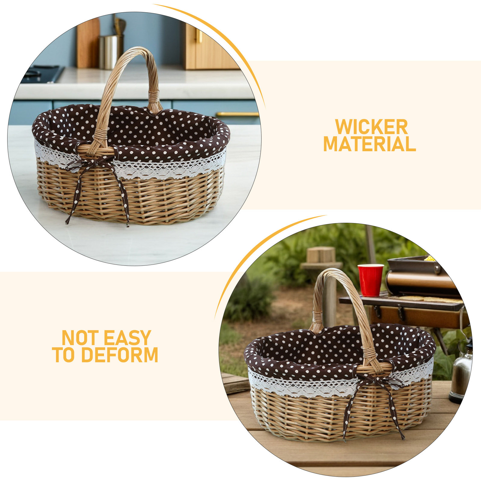 Wicker Fruit Basket Food Stora – обзор и цена Snacks Food Gift Baskets