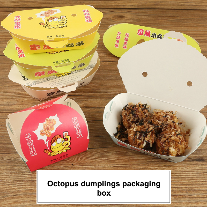 100Pcs Disposable Cartoon Octo – обзор и цена Food Snacks Box