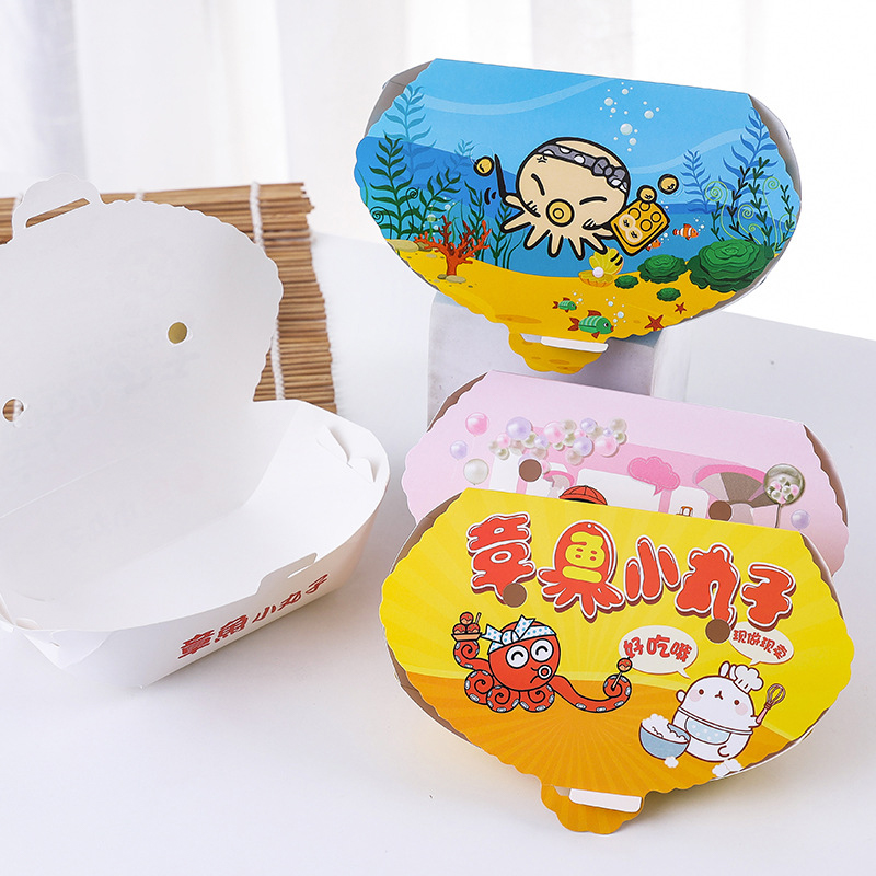 100Pcs Disposable Cartoon Octo – обзор и цена Food Snacks Box