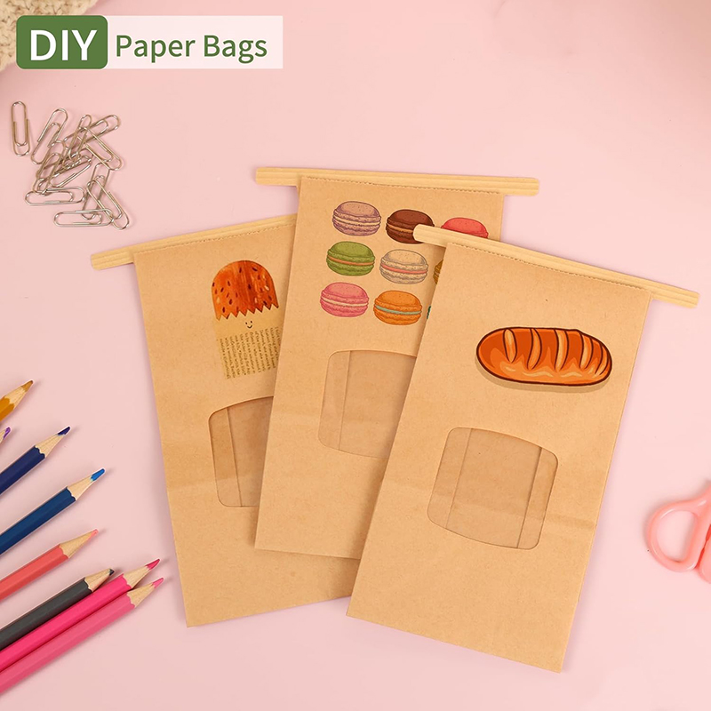 10Pcs Bakery Bags, Window Seal – обзор и цена Food Like Snacks