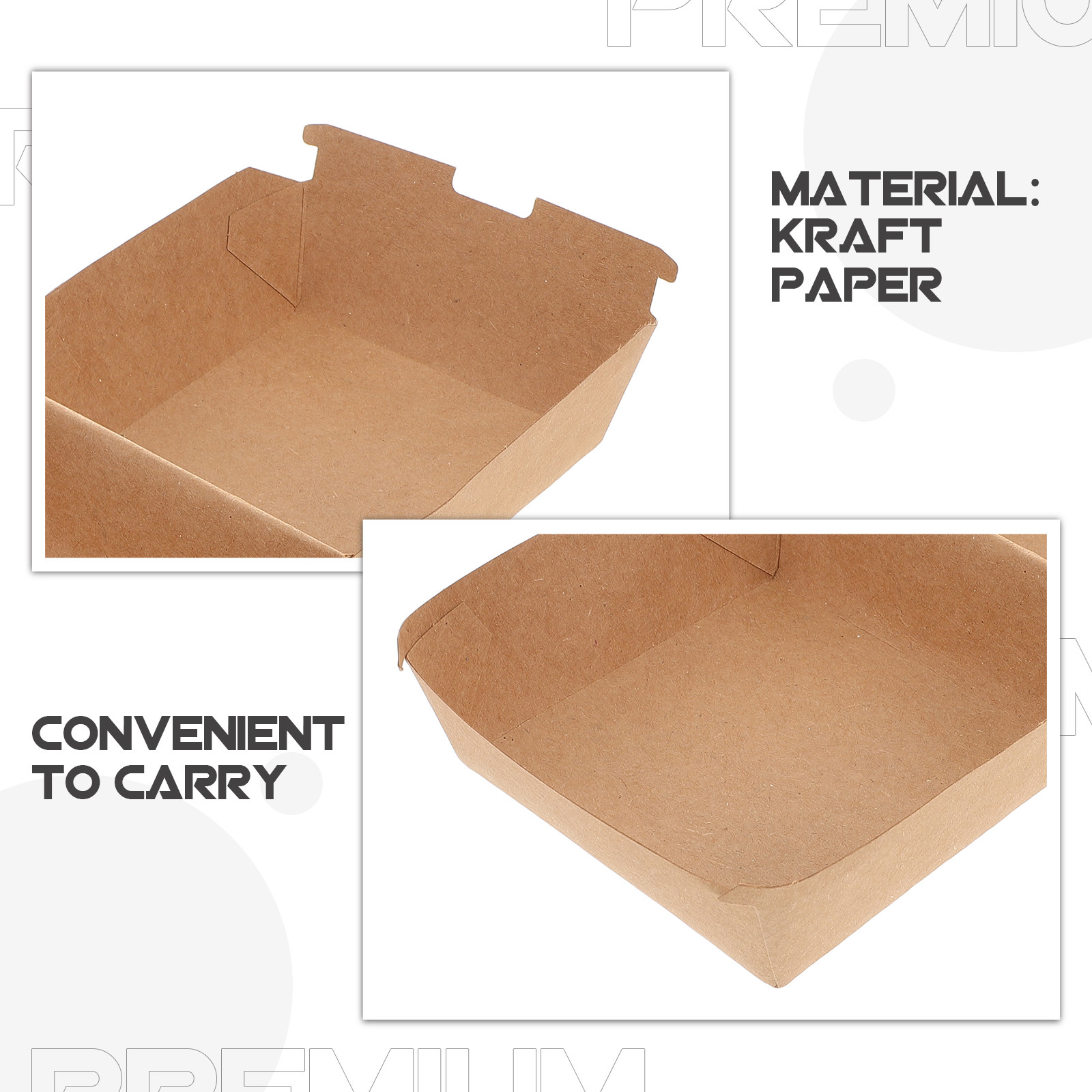 30Pcs Burger Boxes Kraft Paper – обзор и цена Food Snack