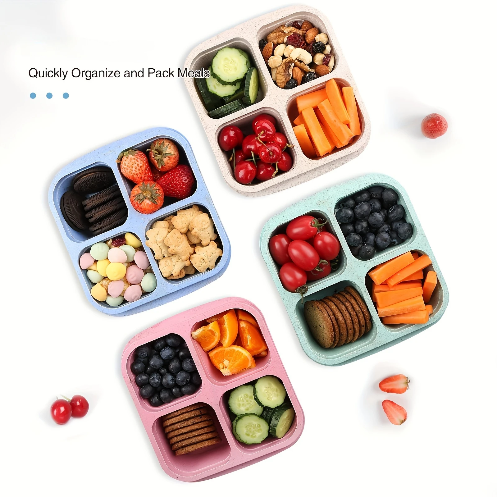 Snack Box with Four Transparen – обзор и цена Food Snacks Box