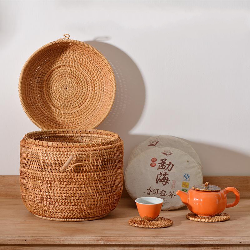 Handwoven Rattan Tea Storage B – обзор и цена Food Snacks Box