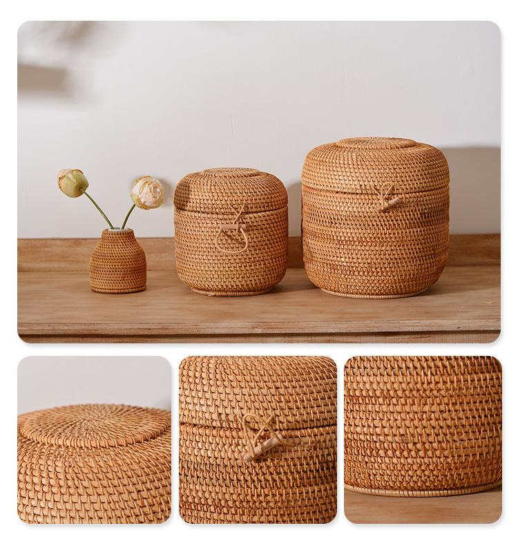 Handwoven Rattan Tea Storage B – обзор и цена Food Snacks Box