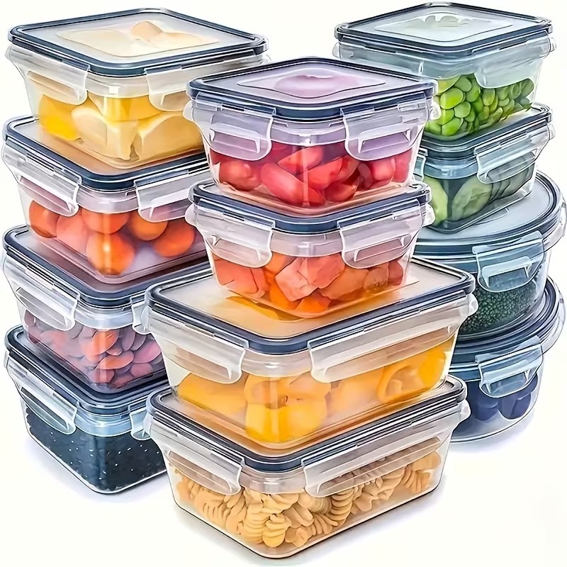 4-Piece Clear Food Storage Con – обзор и цена Dry Food Snacks