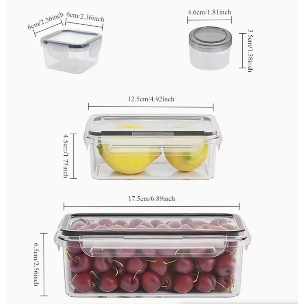 4-Piece Clear Food Storage Con – обзор и цена Dry Food Snacks