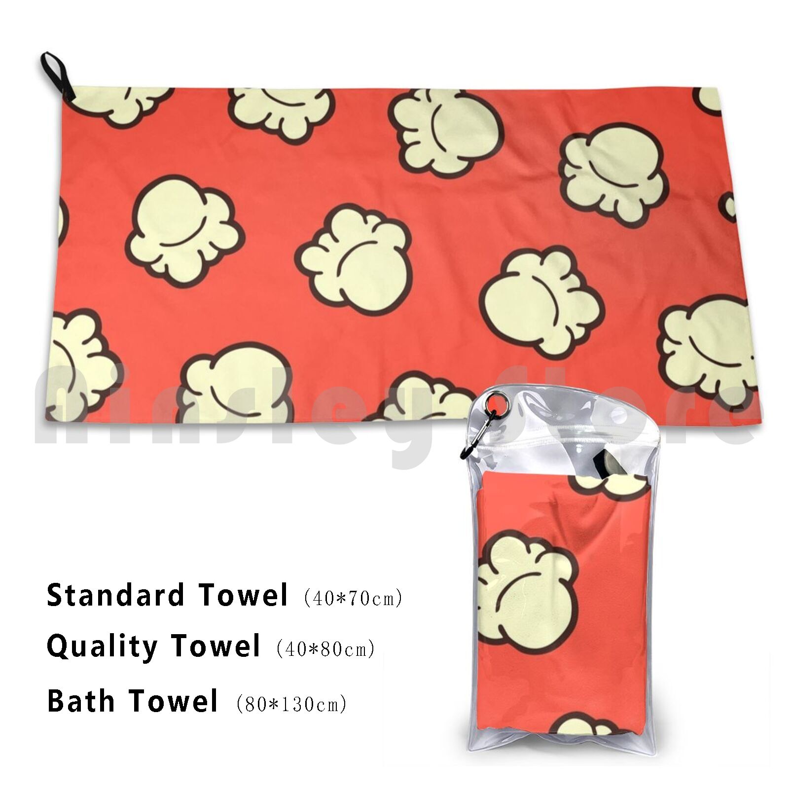 Popcorn Pattern Beach Towel Qu – обзор и цена Quick Food Snacks