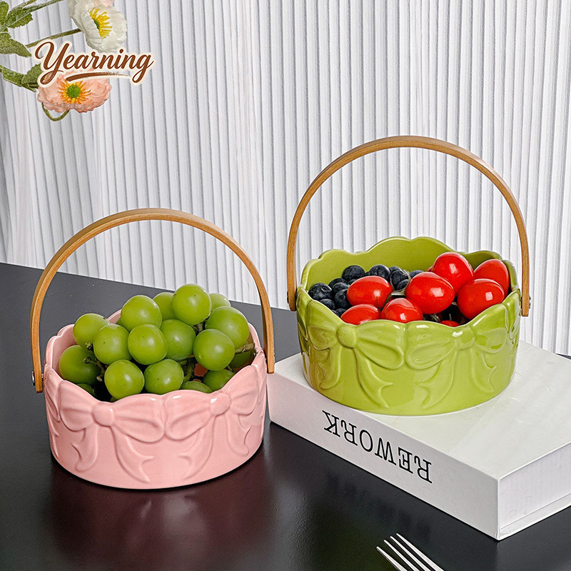 High End Bow Handle Ceramic Fr – обзор и цена Snacks Food Gift Baskets