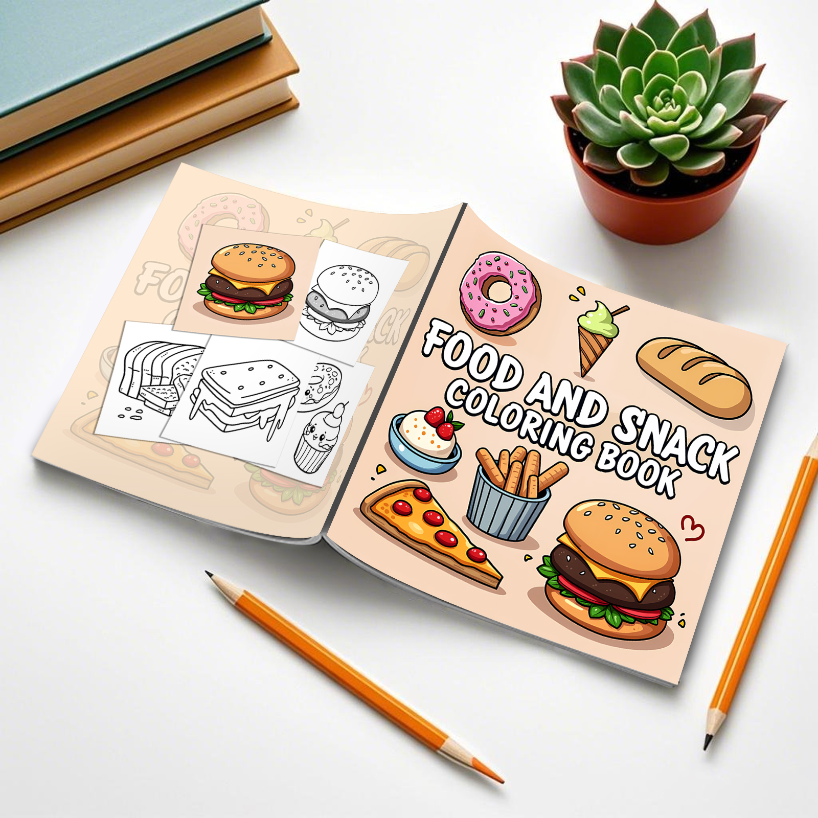 FOOD AND SNACK Coloring Book F – обзор и цена Food Snacks Drawing