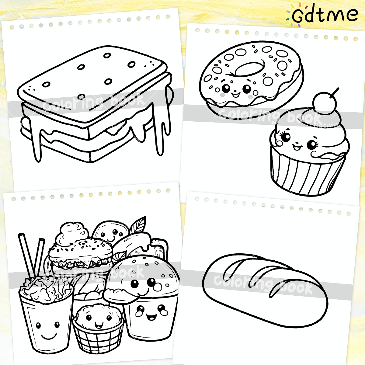 FOOD SNACKS & SWEETS Themed Co – обзор и цена Food Snacks Drawing