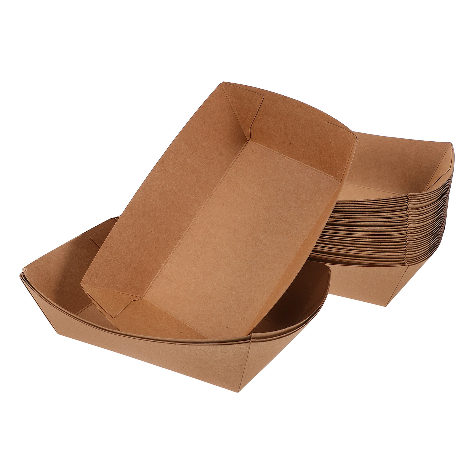 100Pcs Paper Food Tray Disposa – обзор и цена Food Snacks Box