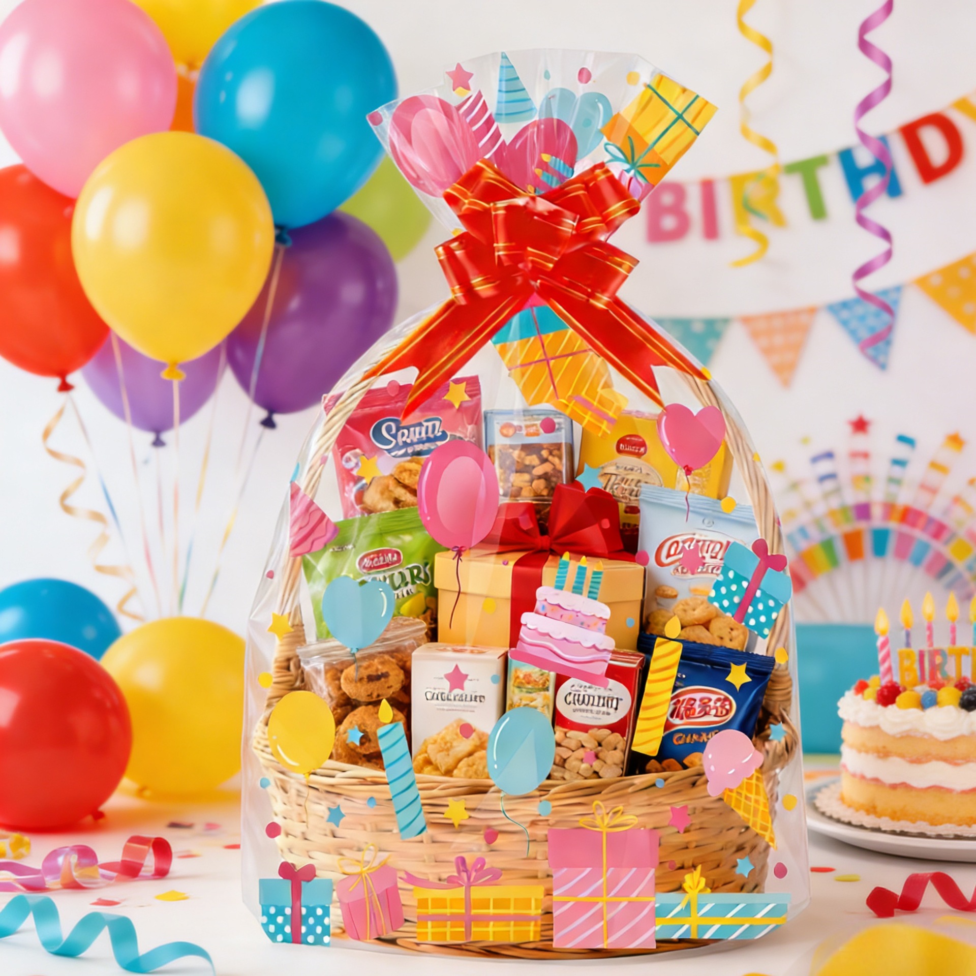 20pcs Birthday Print Clear OPP – обзор и цена Snacks Food Gift Baskets