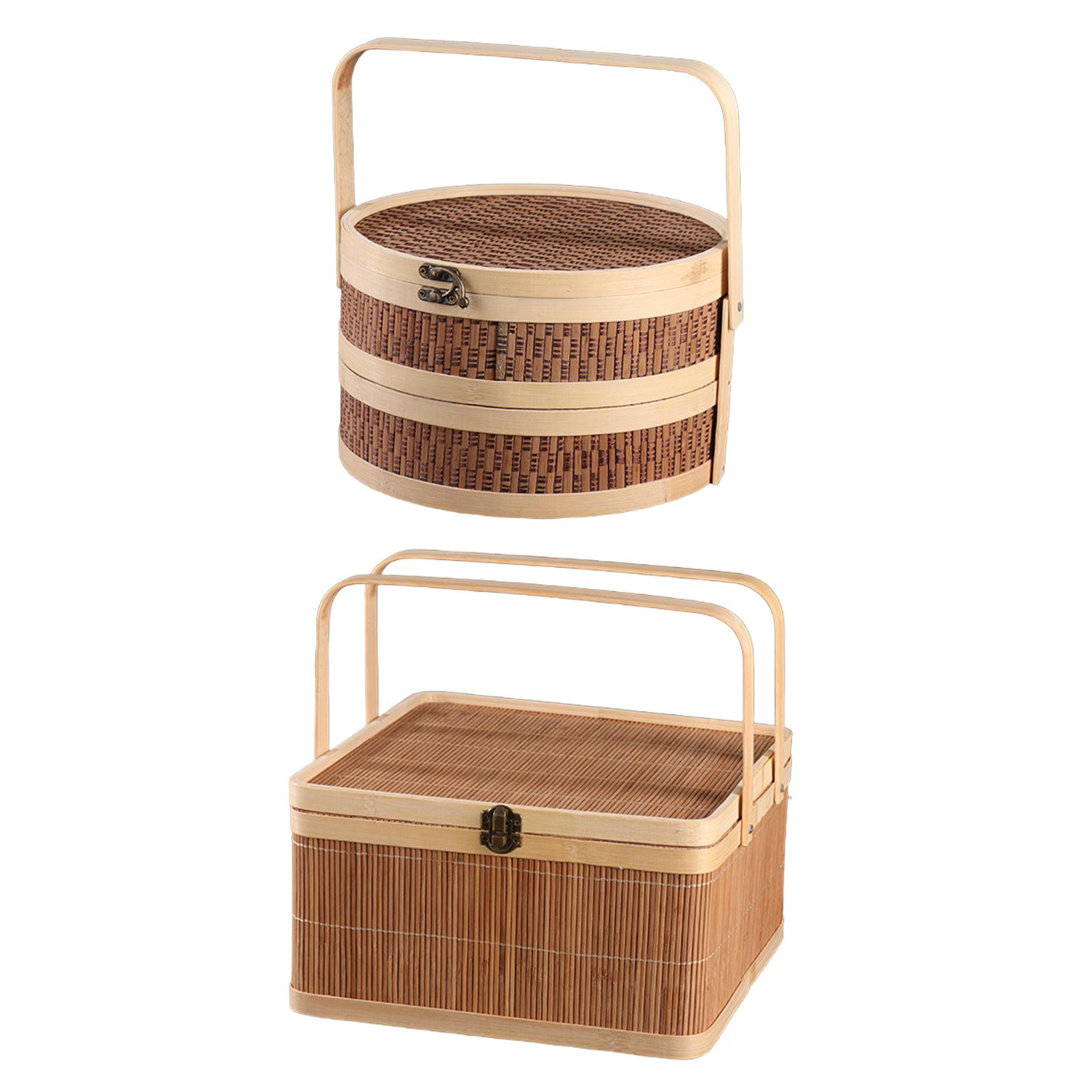 Bamboo Basket Serving Portable – обзор и цена Snacks Food Gift Baskets