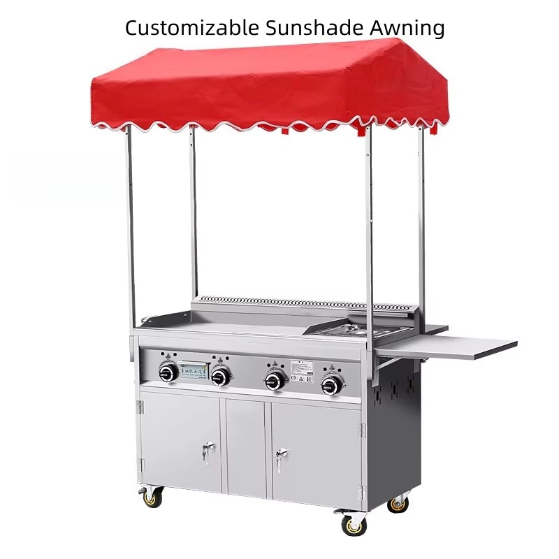 Gas-powered mobile snack cart  – обзор и цена Food Snacks To Sell