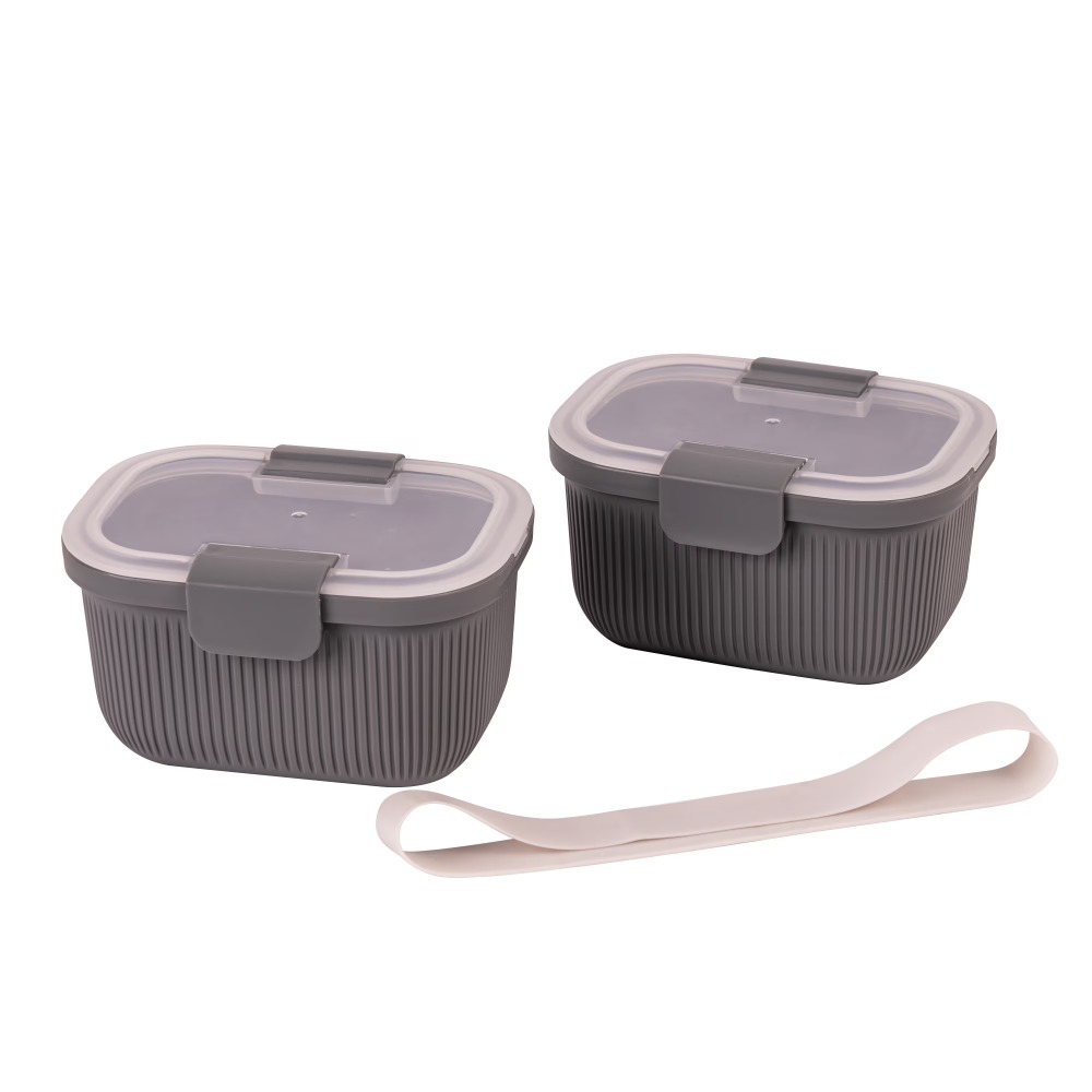 Rectangle Grey Bento Box Snack – обзор и цена Food Snacks Box