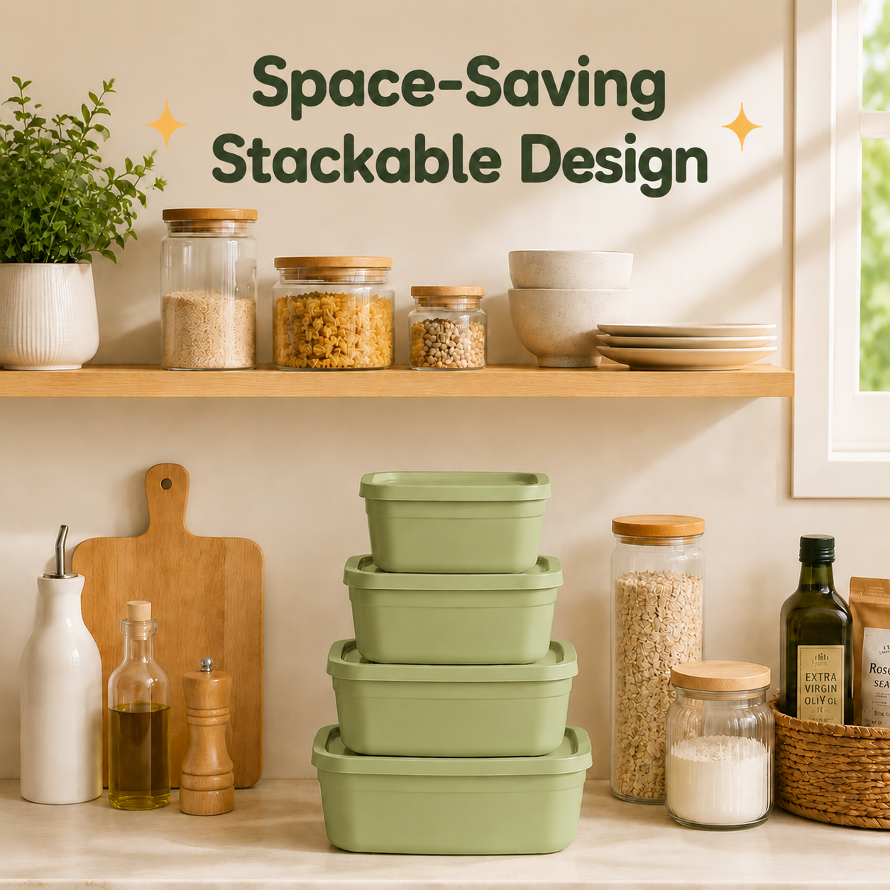 4Pcs Stackable Food Storage Co – обзор и цена Food Snacks Box
