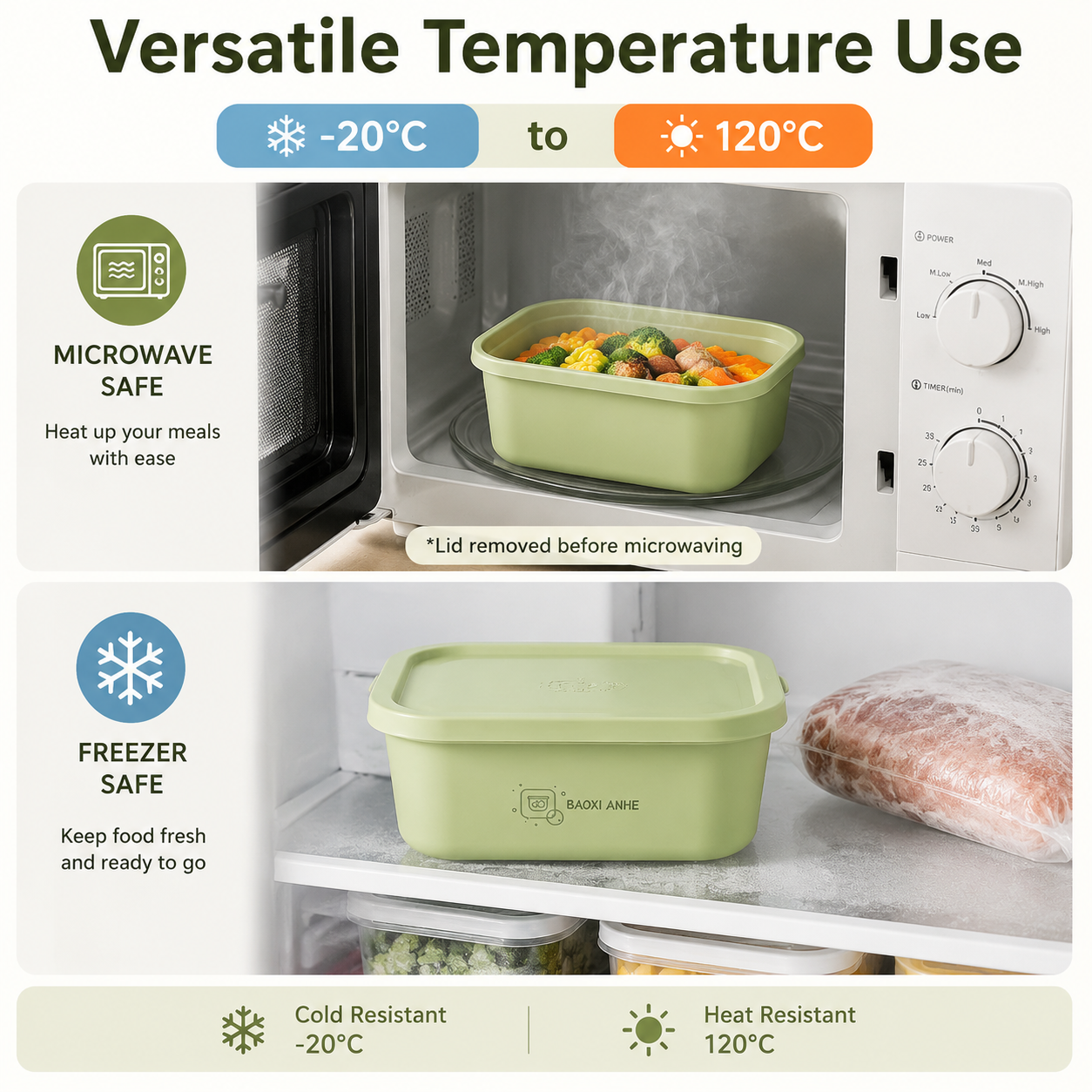 4Pcs Stackable Food Storage Co – обзор и цена Food Snacks Box