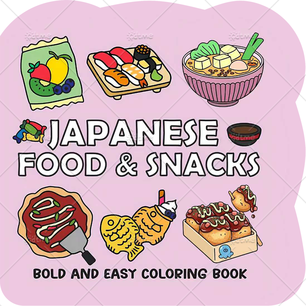 JAPANESE FOOD & SNACKS Irregul – обзор и цена Food Snacks Drawing