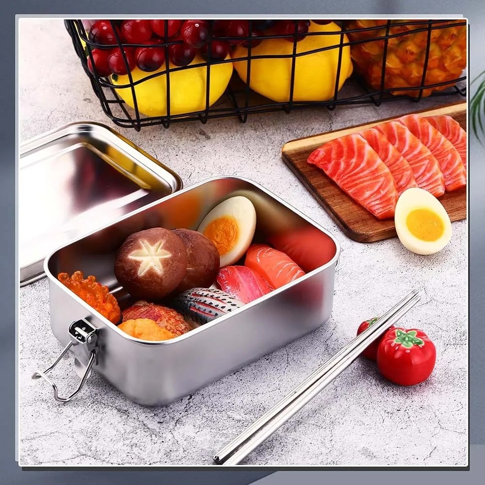 Stainless Steel Bento Box Meta – обзор и цена Food Snacks Box